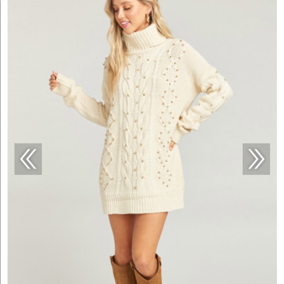 Show me your MuMu Turtleneck Sweater Dress - Picture 1 of 8